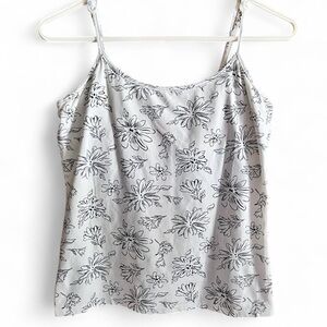 White House Black Market Womens White Fitted Sleeveless Camisole, Built-In Bra